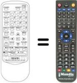 Replacement remote control Denon DVD 2000