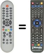 Télécommande équivalente Triax DVB 152