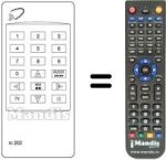 Télécommande équivalente Kathrein UFD 81