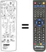 Telecomando equivalente Thomson DTH 3700