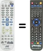 Télécommande équivalente JVC DR-MV 1 S