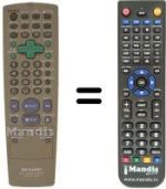 Telecomando equivalente Sharp DV 720 S