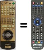 Télécommande équivalente Sony DVP-S 7770