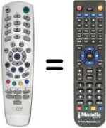 Replacement remote control MEDIA SHOPPING REMCON1390
