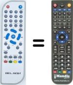 Replacement remote control SENSSON REMCON838