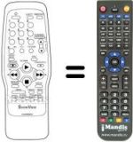 Replacement remote control Orion VH10222