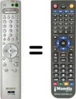 Replacement remote control Sony KLV21SG2