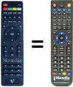 Replacement remote control VIDEOCON V 2422 LEF