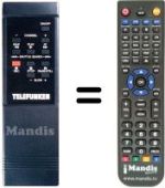Télécommande équivalente NordMende V1503K