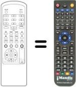 Replacement remote control Xsat CDTV350