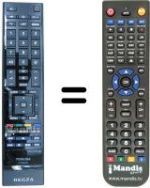 Télécommande équivalente Toshiba 32VL733G