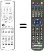 Replacement remote control Orion TRIADE7103PIP
