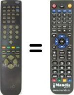 Télécommande équivalente JVC 79000250101
