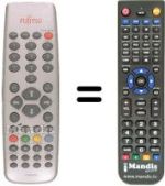 Replacement remote control Fujitsu P-RM1000ES