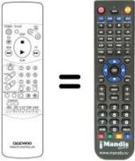 Telecomando equivalente Daewoo DVF400