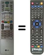 Télécommande équivalente LG AKB30588001