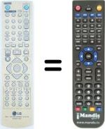 Replacement remote control LG DR289H