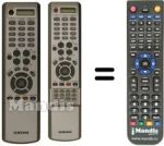 Télécommande équivalente Samsung LW32A23W