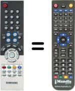 Télécommande équivalente Samsung LE32R86WDX/XEU