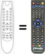 Télécommande équivalente RCM-A