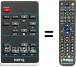 Replacement remote control Benq JOYBEE-GP1