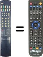 Replacement remote control Hitachi RC4008X