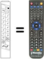 Télécommande équivalente JVC CT77FC