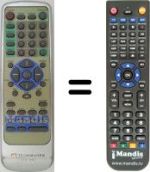 Replacement remote control Tecnimagen DVD 1500