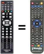Télécommande équivalente Daewoo BD26
