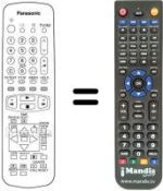 Télécommande équivalente Panasonic EUR51940