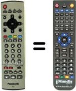 Télécommande équivalente Panasonic TX-20LA2F