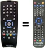 Télécommande équivalente Grundig LXW68-5500TOP