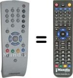 Télécommande équivalente Grundig MF72-5301 / 8 DOLBY