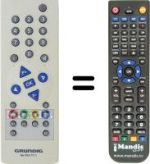 Gleichwertige Fernbedienung Philips TP 751 C