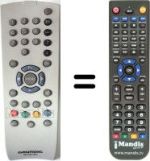 Télécommande équivalente Grundig LW45-9401TOP