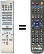 Replacement remote control Techwood NATUSX832S