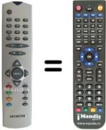 Gleichwertige Fernbedienung Hitachi VS20151670