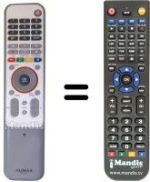 Replacement remote control RC539