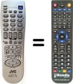 Replacement remote control JVC HR-S7700EU