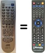 Gleichwertige Fernbedienung JVC HR-J770EU