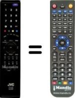 Télécommande équivalente JVC LT-42S90BU