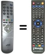 Gleichwertige Fernbedienung JVC RM-C53-1C