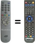 Gleichwertige Fernbedienung JVC RM-C64H1C