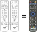 Télécommande équivalente Sony KV-32DS60U