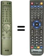 Télécommande équivalente Sony KV-32FQ80