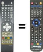 Replacement remote control NordMende NM3205SE