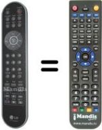 Replacement remote control LG 6710T00003G