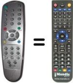 Télécommande équivalente LG 6710V00044K