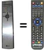 Replacement remote control LG 6710V00084U