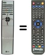 Replacement remote control LG RCT4000